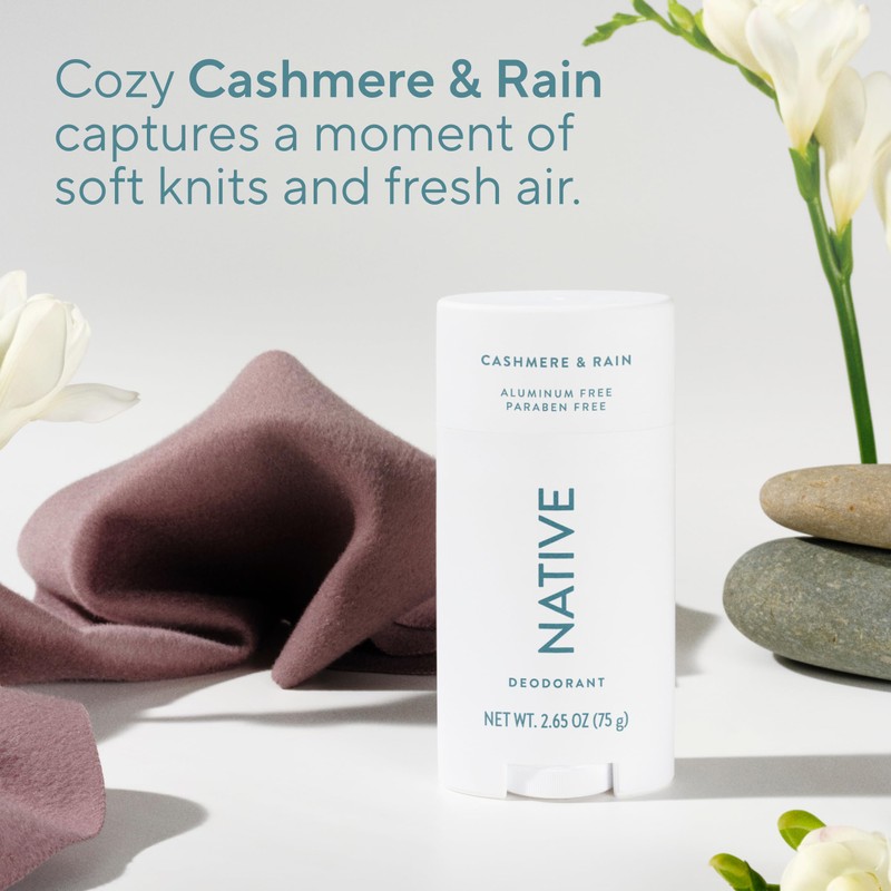 Native Cashmere & Rain Twin Deodorant Bundle Pack 2 x