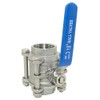 DAN SPEED NPT 3-Piece Stainless Steel SS304 Ball Valve, Industrial