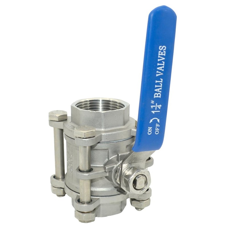DAN SPEED NPT 3-Piece Stainless Steel SS304 Ball Valve, Industrial