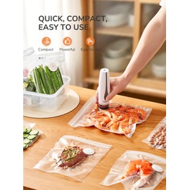 Reemix Compact Vacuum Sealer, Handheld Rechargeable Bag Sealer Machine
