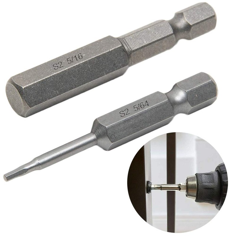 Bestgle 10pcs 5/64-5/16 Magnetic Inner Hexagon Head Screwdriver Bits Set