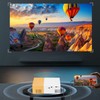 Smart Projector, 1080p Portable Projector, 6000LM Brightness for Home Entertainment,