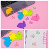 Molain Cute Rabbit Sticky Notes with Paper Clips, 7 Pack