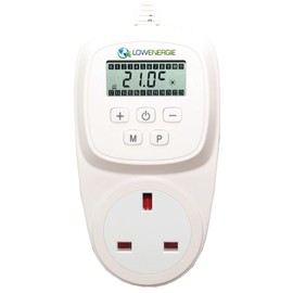 Lowenergie 7 Day Programmable Plug In Digital Thermostat for Electric Heating & Hydroponic Greenhouse use