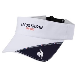 Cox Sportif QGCXJC52 Women's Visor, Logo Piping, Adjuster Rubber, Fit, Sweat Absorbent, Quick Drying, Antibacterial, Odor Resistant, Golf, WH00 (white)