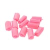 Set of 12 Large Pink Foam Sponge Hair Rollers
