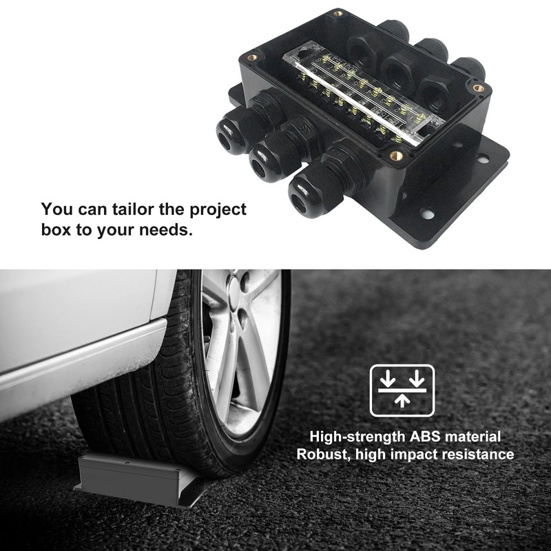 Project Box with Fixed Ear Therlan DIY IP65 Waterproof Junction