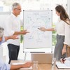 VIZ-PRO Magnetic Whiteboard Easel, 36 x 24 Inches, Portable Dry