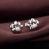 Paw Stud Earrings Jiahanzb Paw Stud Earrings Sterling Silver Paw