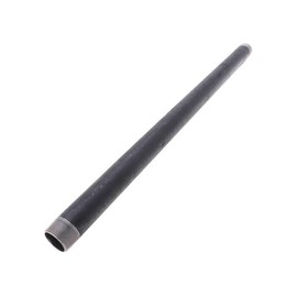 PlumberStop - 2 X 36 Black Ready Cut Pipe Black Nipple Steel Pipe Pre-Cuts, Iron, Plumbing, NPT Threaded, Industrial