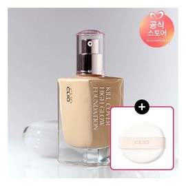 Clio Kill Cover High Glow Foundation + 1 Random Puff / 클리오 킬커버 하이글로우 파운데이션+랜덤퍼프1매