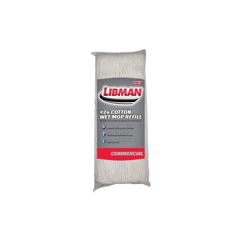 Libman #24 Cotton Wet Mop Refill
