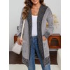 Sidefeel Hooded Sweaters for Women Open Front Chunky Knit Cardigans