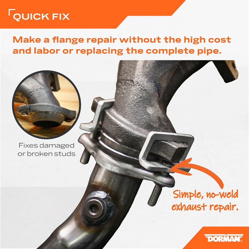 Dorman 23755 Front Exhaust Flange Repair Kit Compatible with Select