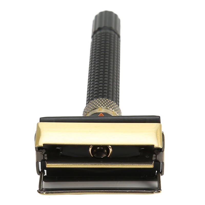 Double Edge Safety Trimmer Reusable Slip Resistant Metal Men Safety