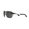 Emporio Armani EA2033 3094/87 Matte Black EA2033 Square Pilot Sunglasses