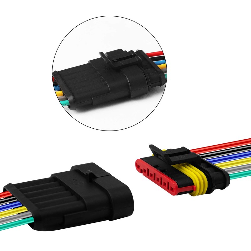 LanHong 6 Pin Way 16 AWG Car Waterproof Electrical Connector