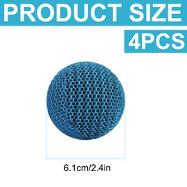 4 Stück Whirlpool Scum Absorber 6 cm, Ölabsorbierender Schwamm Abschäumbälle, Poolschwamm Ölabsorber Whirlpool, Wiederverwendbarer Schaum zur Beseitigung von Schwammbällen, für Schwimmbad und Spa