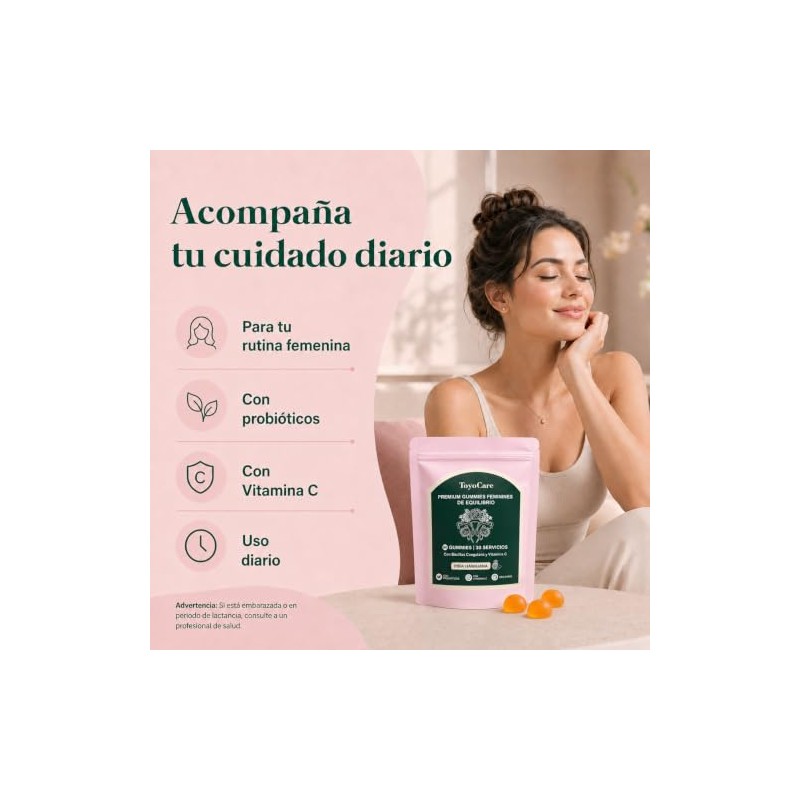 Probioticos Mujer Gomitas Bacillus Coagulans Vitamina Piña Polvo Porciones Formato