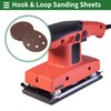 X AUTOHAUX Sandpaper Hook & Loop Sanding Sheets 125x125mm Red
