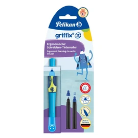 Griffix Rollerball Pen for Left-Handed Users, Neon Fresh Blue Pelikan 820479, Pack of 1