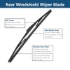 Rear Windshield Wipers Blade Arm Set, Replacement for Hyundai Tucson