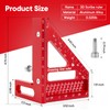 Premium Versatile Multi-Angle Carpenter Square Measuring Ruler for Woodworking, Engineering,