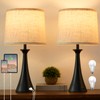 Hikczc Touch Table Lamp for Living Room Bedroom, 21" Table