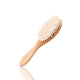 BoAn Wooden Baby Hair Brush,Natural Soft Goat Bristles,Cradle Cap Brush for Newborns & Toddlers,Perfect Scalp Grooming Product for Infant