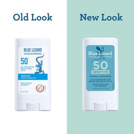 Blue Lizard Spf#50+ Sensitive Stick Australian Sunscreen 0.5 Ounce (Pack of 3)