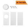 LBG Products Portable Air Conditioner Window Seal Plates Kit, Vertical