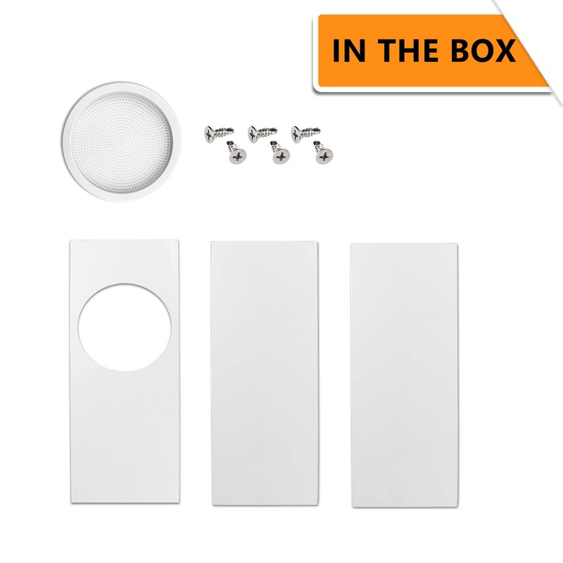 LBG Products Portable Air Conditioner Window Seal Plates Kit, Vertical