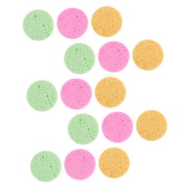 Ipetboom 15pcs Comfortable Rounded Makeup Applicators for Face Cleansing Soft Sponges for Liquid Foundation Compact Suitable for Home Salon Use for Women Makeup Routine