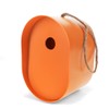 Oval Bamboo Fibre Birdhouse - Orange