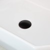 OUBONI Bathroom Sink Drain with Overflow, Matte Black Pop Up