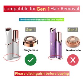 For Flawless Hair Remover 8pcs Replacement Heads Count Replacing Blades Cleaning(GEN 1,18K Rose Gold 8pcs)