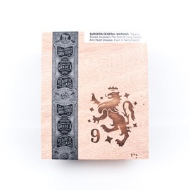 Liga Privada Belicoso Oscuro No. 9 Empty Wood Cigar Box 7" x 6" x 4"