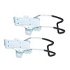 2 Pack Stainless Steel Buckle Lock Cast Hinge Curved Industrial