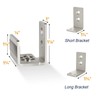 EaseLife Sliding Barn Door Bottom Floor Guide,Ball Bearings Adjustable Stay