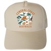Central Coast Australia Keepsakes Cream Unisex Mesh Back Trucker Hat