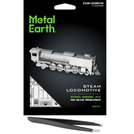 Metal Earth Steam Locomotive 3D Metal Model Kit Bundle with Tweezers Fascinations