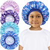 RAIBEATTY Pack of 4 Children's Satin Floppy Hat, Children's Sleep