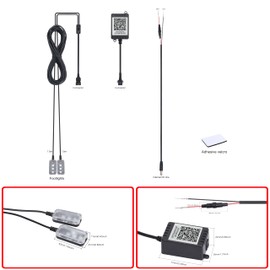 TABEN RGB Car Footwell Ambient Lighting Kit App Control 16.7 Million Colours Sound Active Music Sync DC Line Car Interior Footwell Atmosphere Light DC 12 V