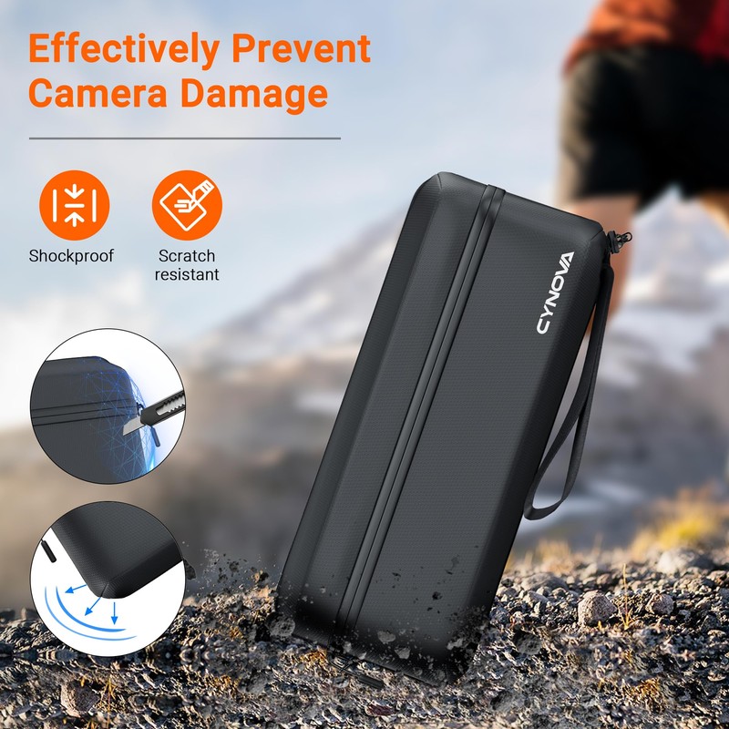 CYNOVA Black DJI OSMO Pocket 3 Carrying Bag, Shockproof DJI