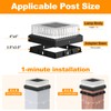 VOLISUN Solar Fence Post Cap Lights, 4x4 Solar Post Cap