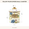 MACKENZIE-CHILDS Wildflowers Enamel Canister, Floral Kitchen Storage Container with Lid,