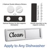 Oxepleus Dishwasher Magnet Clean Dirty Sign, Farmhouse Rustic Wood Design