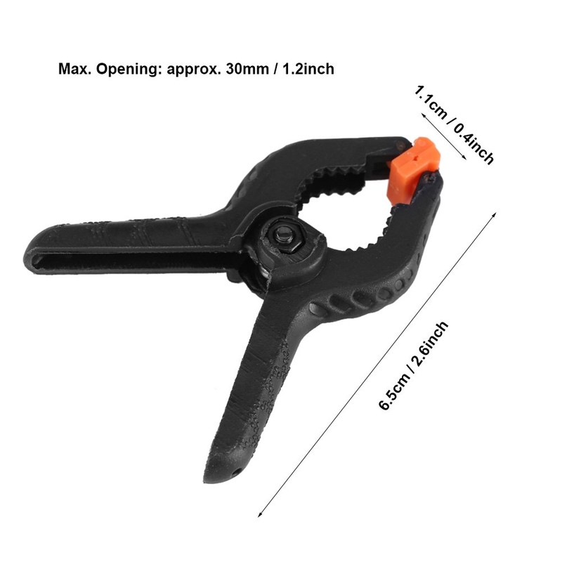 10Pcs Adjustable Plastic Spring Clamps 2 Inch Muslin Clamps for