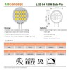 CBconcept UL Listed, SidePin G4 LED Light Bulb, 10 Pack,