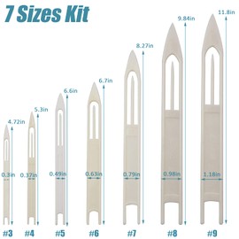 7pcs Netting Needle Shuttles Fishing Net Repair Line Equipment Plastic Cast Net Mending Needle Fishing Tool